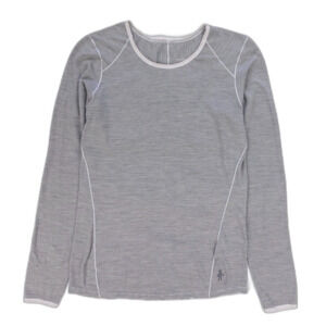 SMARTWOOL NTS Micro 150 Pattern Crew Merino Wool Long Sleeve Baselayer Stripe